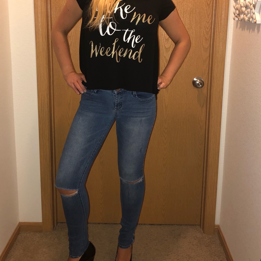 Low Waisted Skinny Jeans